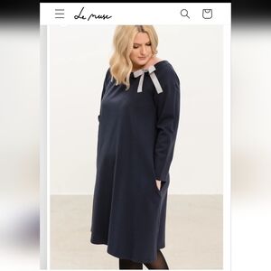 Le Muse French Navy Dress XXL